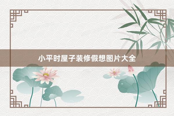 小平时屋子装修假想图片大全